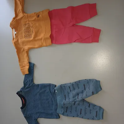 Lot de 2 ensemble bébé 1 mois 